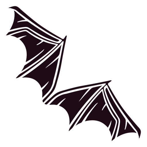 Vampire wings detailed halloween icon PNG Design