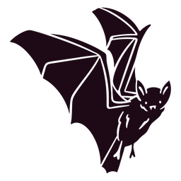 Icono detallado de recorte de murciélago Diseño PNG
