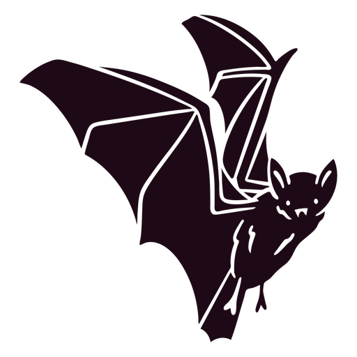 Detailed bat cutout icon PNG Design
