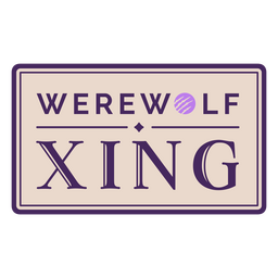Werwolf-Xing-Zitat-Abzeichen PNG-Design