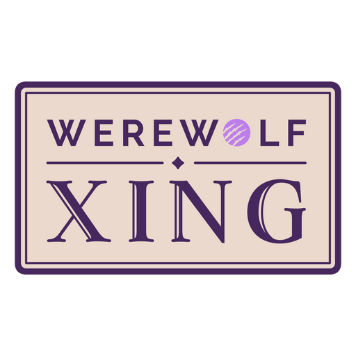 Werwolf-Xing-Zitat-Abzeichen