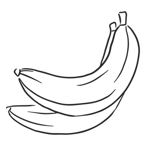 ícone de desenho de banana Desenho PNG