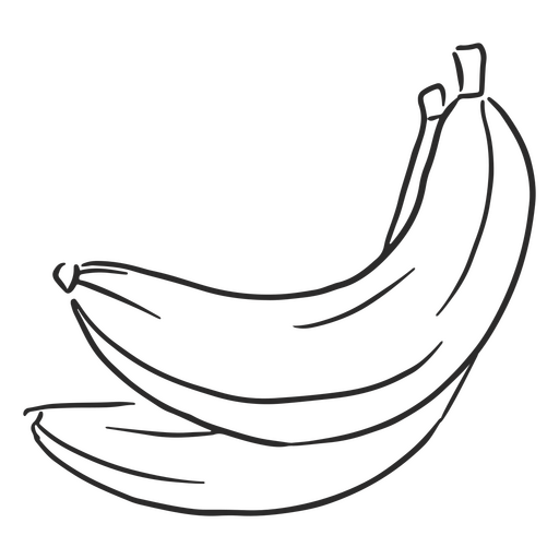 Bananas sketch icon PNG Design