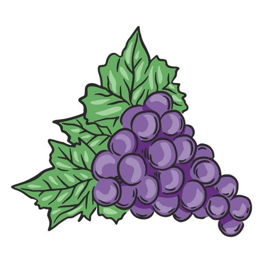 ?cone de comida de uvas Desenho PNG