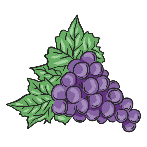 ícone de comida de uvas Desenho PNG