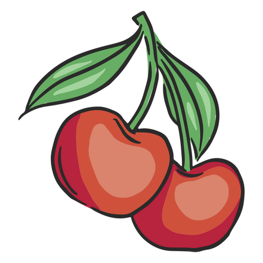 Cherry food icon PNG Design