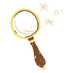 Icono de lupa pastel Diseño PNG