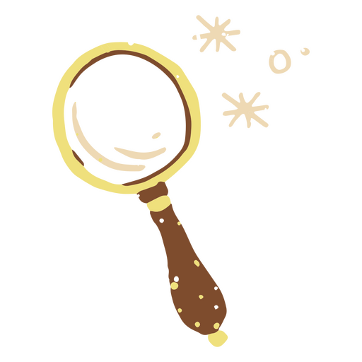 Pastel magnifying glass icon PNG Design