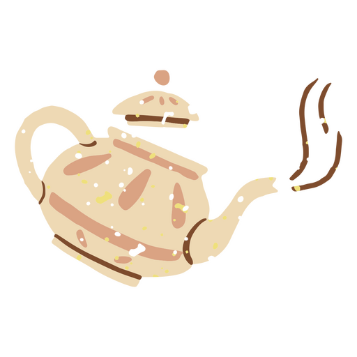 Pastel teapot icon PNG Design