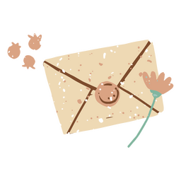 Envelope de carta pastel Desenho PNG