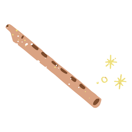 ícone de flauta brilhante Desenho PNG