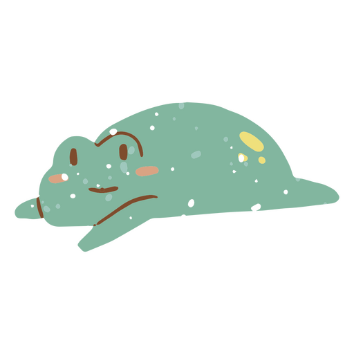 Cute frog pastel cartoon PNG Design