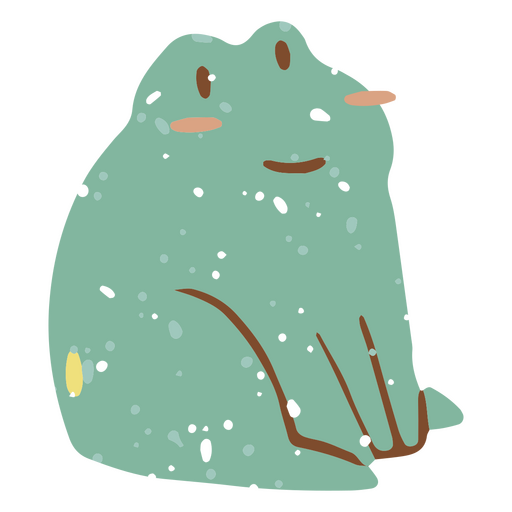 Pastel sapo texturizado ícone Desenho PNG