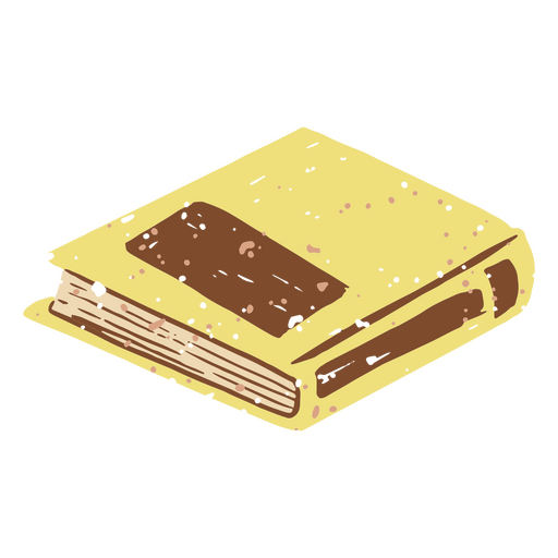 Closed book pastel icon PNG Design
