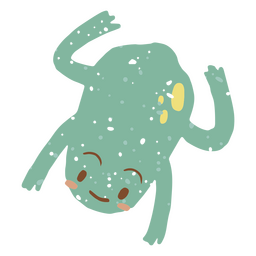 Ícone de sapo pastel fofo Desenho PNG