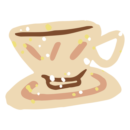 Icono de cabaña de taza de té Diseño PNG