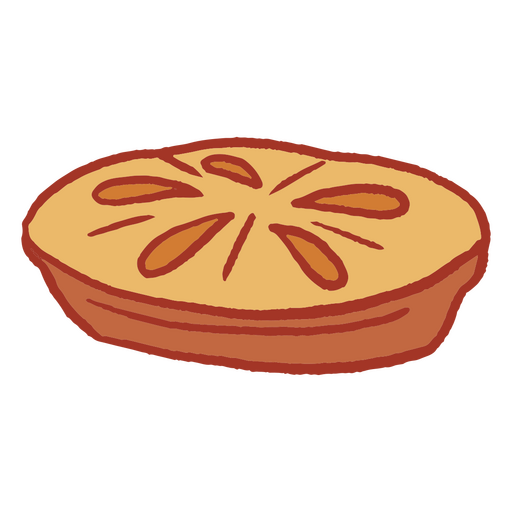 Ícone de outono de torta de abóbora Desenho PNG