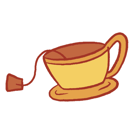 Tea cup sketched icon PNG Design