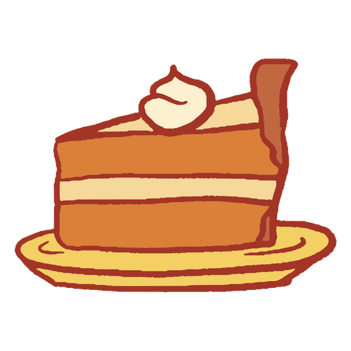 Ícone de torta de abóbora Desenho PNG