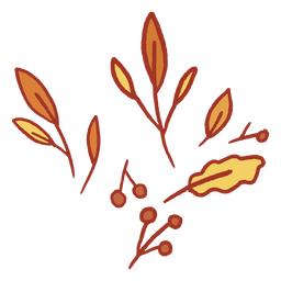 Iconos de dibujo de hojas de otoño Diseño PNG Transparent PNG