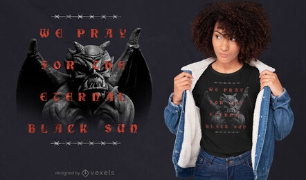 Gargoyle quote trap psd t-shirt design