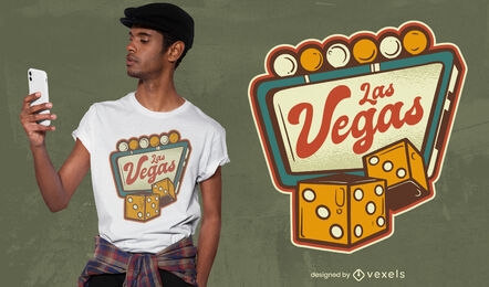 Cool Las Vegas t-shirt design