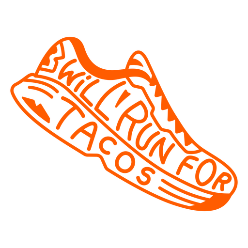 Corre por la cotización del zapato tacos Diseño PNG