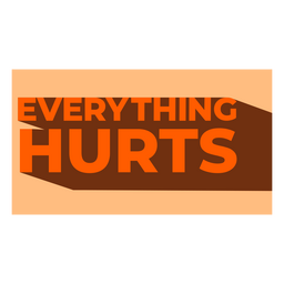 Todo duele chiste deportivo Diseño PNG
