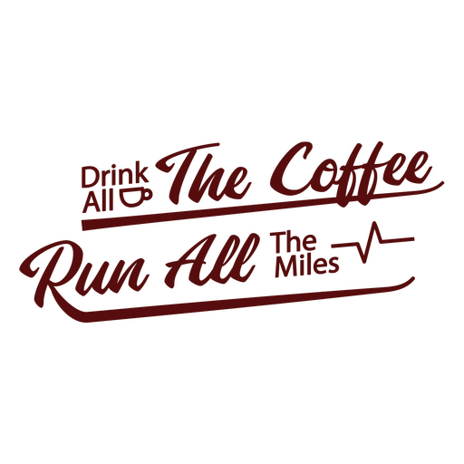 Cotización de café deportivo Diseño PNG