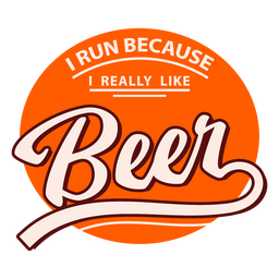 Führen Sie lustiges Bierzitat aus PNG-Design
