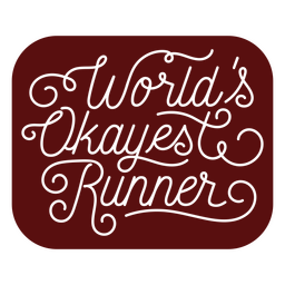 Cita del corredor más bueno del mundo Diseño PNG