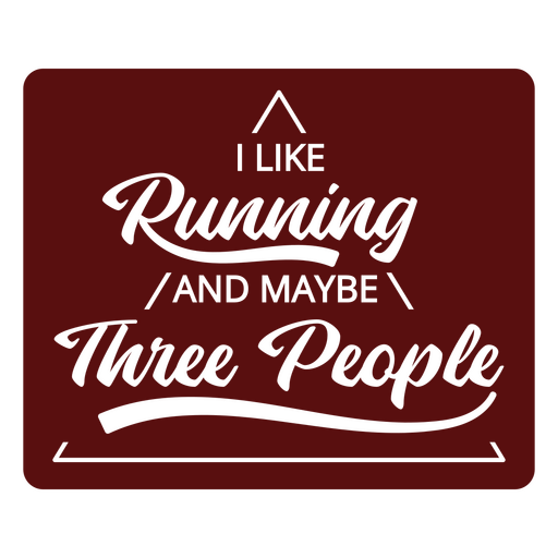 I like running sports quote PNG Design