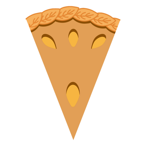 Fatia de ícone de torta de abóbora Desenho PNG