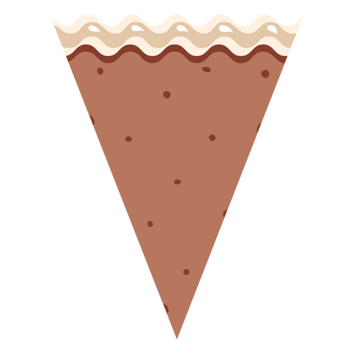 Slice of chocolate pie PNG Design