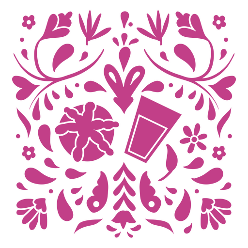 Día de los muertos juice decorative pattern PNG Design