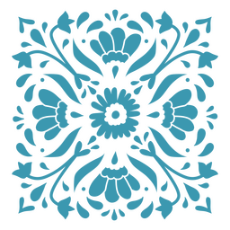 Día de los muertos florales dekoratives Muster PNG-Design