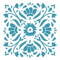 Patrón decorativo floral día de los muertos Diseño PNG