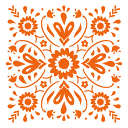 Floral mexican holiday decorative pattern PNG Design