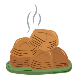 Prato de pães de ação de graças Desenho PNG