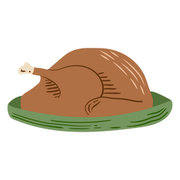 Icono de cena de acción de gracias de Turquía Diseño PNG