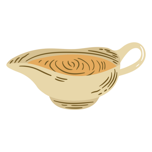 Gravy boat detailed icon PNG Design