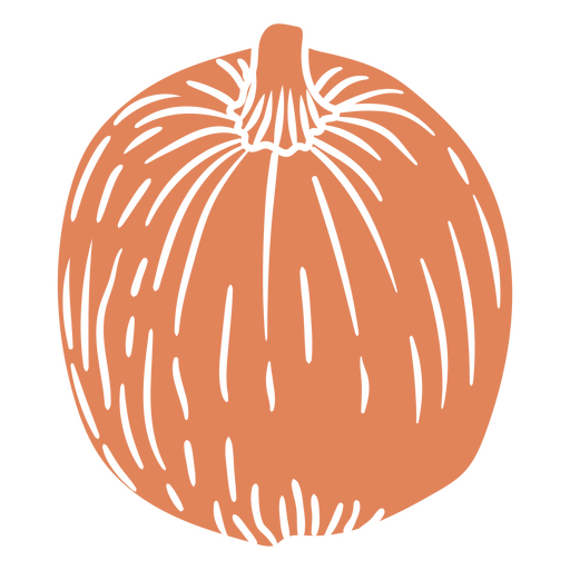 Pumpkin vegetable cutout icon PNG Design