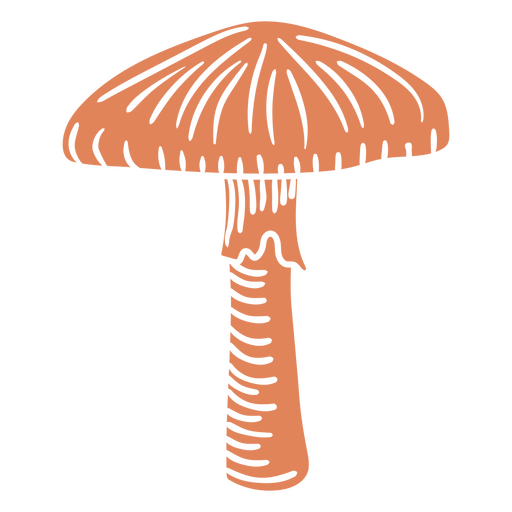 Pilzausschnitt-Symbol PNG-Design