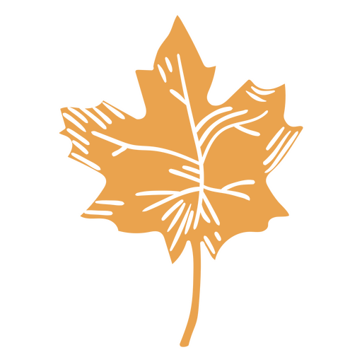 Maple leaf cutout icon PNG Design