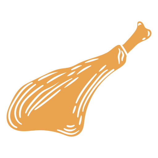 Turkey leg cutout icon PNG Design