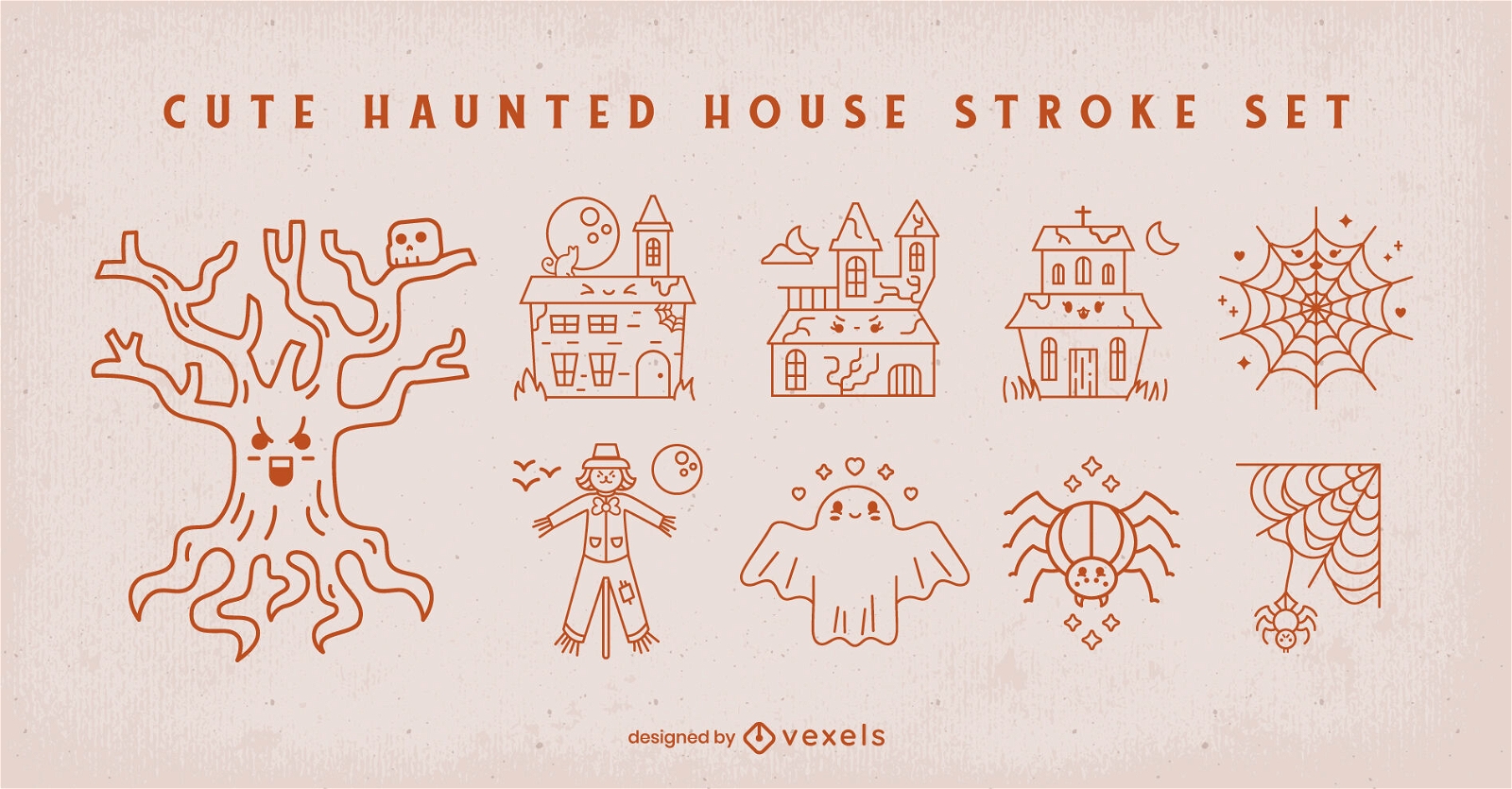 Haunted House Halloween s??es Schlaganfall-Set