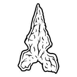 Prähistorisches Pfeilspitzensymbol PNG-Design