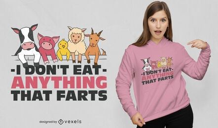 Funny vegan quote t-shirt design