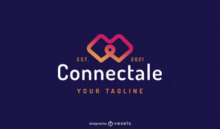 Abstract shape gradient logo template design