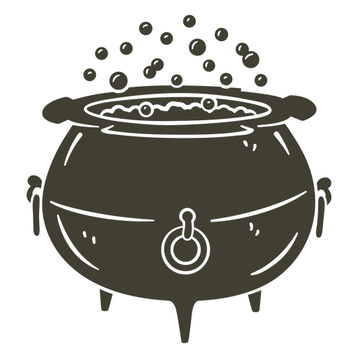 Witch bubbly pot PNG Design